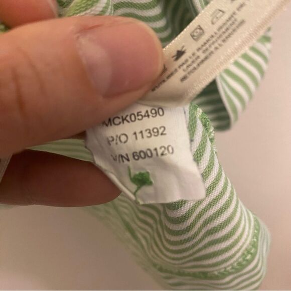 Cutter and Buck dri tech Men’s‎ Performance Golf Polo green Stripe shirt L - Picture 9 of 11